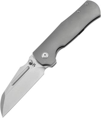 K1082A1 Kansept Dreadnaught Framelock Pocket Knife Stonewash