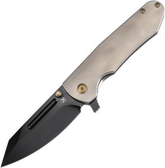 Kansept Superhawk Framelock Pocket Knife Titanium with Orange - K1084A2