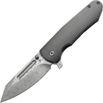 Kansept Superhawk Framelock Pocket Knife Blackwash Titanium - K1084A3
