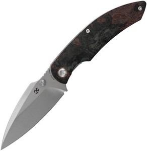 K1142A4 Kansept Falk Linerlock Pocket Knife Green Burl