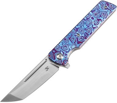 K2038T7 Kansept Anomaly Linerlock Pocket Knife Timascus