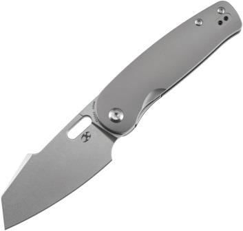 K2111A2 Kansept Orlok Nested Linerlock Pocket Knife Stonewash Titanium