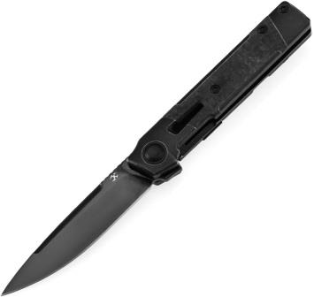 K2123A4 Kansept Kitpu Framelock Pocket Knife Shred Carbon Fiber