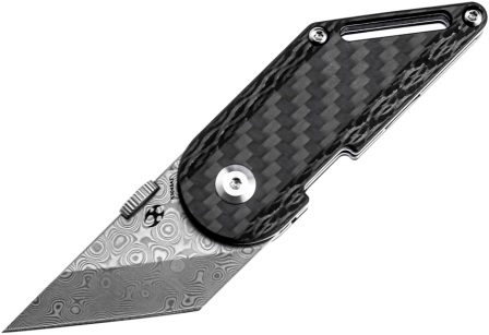 K3045A1 Kansept Pinkerton Dash Linerlock Pocket Knife Damascus
