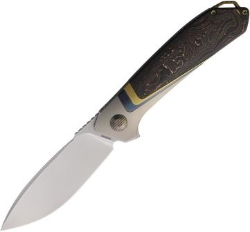 KARB121 KARBON Smokeshow Framelock Pocket Knife Carbon Fiber