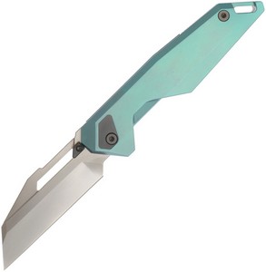 KETM0122 Ketuo Akimbo Framelock Pocket Knife Teal Bead Blast
