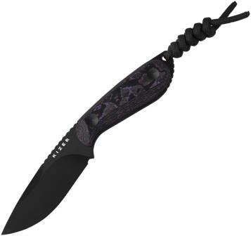 KI1081A10 Kizer Buddy Fixed Blade Knife Purple Haze