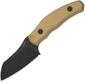 KI1116A2 Kizer Bulldog Fixed Blade Knife Tan