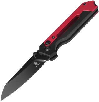 KI3632A2 Kizer Cutlery Hyper Button Lock Pocket Knife Black/Red