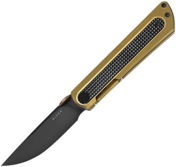 KI3733A4 Kizer Quoll Framelock Pocket Knife Zirconium