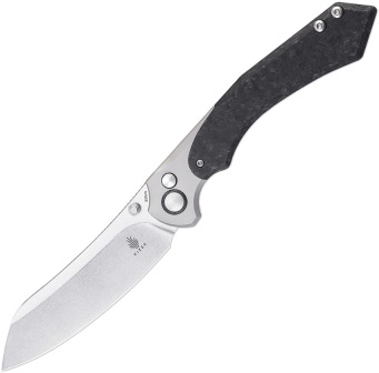 KI4626A1 Kizer Cutlery Clairvoyant Button Lock Pocket Knife S35VN