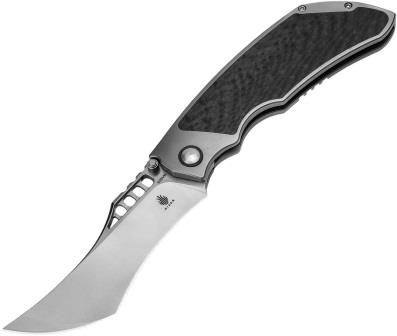 KI4642A1 Kizer Cutlery Huntsmen Framelock Pocket Knife Carbon Fiber