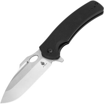 KIL3005A1 Kizer Cutlery Submarine Linerlock Pocket Knife Black G10