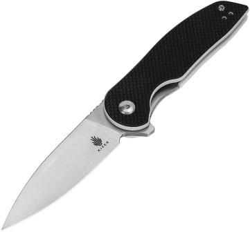 KIL3006A1 Kizer Cutlery Sidekick Linerlock Pocket Knife Black G10