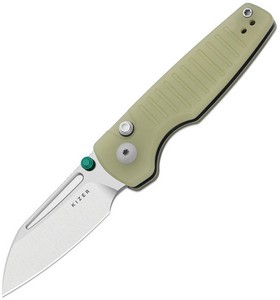 KIV2706A6 Kizer Parakeet Button Linerlock Pocket Knife Glow