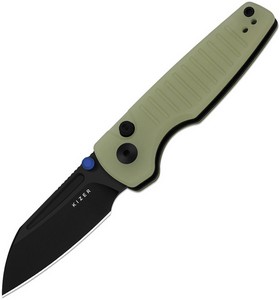 KIV2706A7 Kizer Parakeet Button Linerlock Pocket Knife Glow