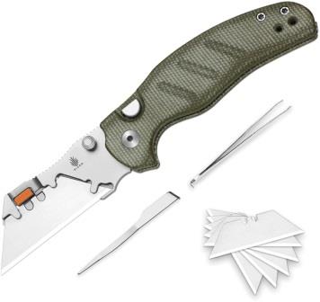 KIV348829JNA1 Kizer C01C Uti 2 Button Lock Pocket Knife