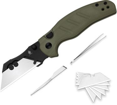 KIV348829JSA2 Kizer C01C Uti 1 Button Lock Pocket Knife