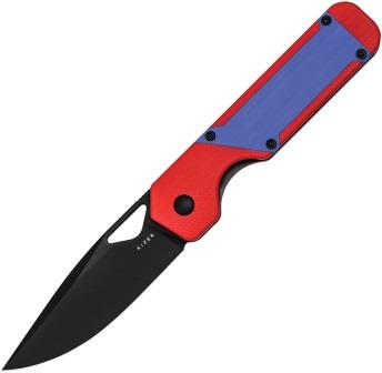 Kizer Cutlery Militaw Framelock Pocket Knife Red/Blue - KIV3634A2