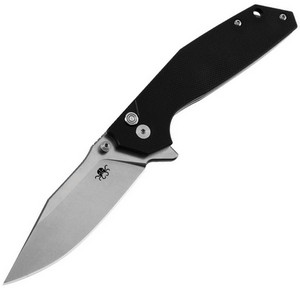 KKNJ284D2 Klaken Noir Button Lock Pocket Knife Black