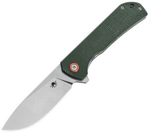 KKNJ305GN Klaken Drake Button Lock Pocket Knife OD Green