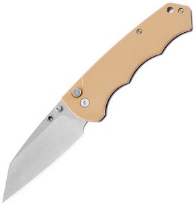 KKNJ314KI Klaken Frontline Button Lock Pocket Knife Khaki