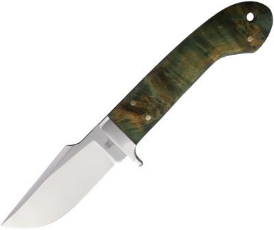 Komoran Knives Fixed Blade Knife Dyed Burlwood - KO025
