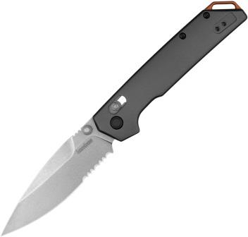 Kershaw Iridium DuraLock Pocket Knife Gray Serrated - KS2038ST