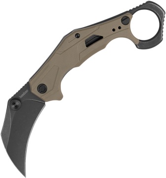 KS2064TANBW Kershaw Outlier Linerlock Pocket Knife Spring Assisted Tan