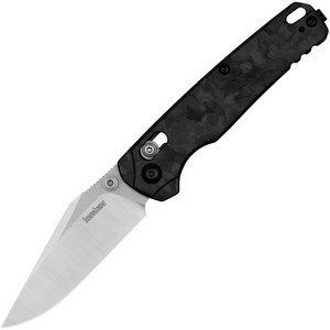 Kershaw Bel Air Framelock Pocket Knife Clip Point Carbon Fiber Black - KS6106CF
