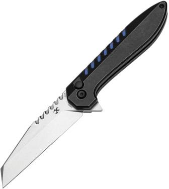 KT1093F4 Kansept Kosame Button Lock Pocket Knife Blue