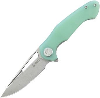 KUB210I Kubey Dugu Linerlock Pocket Knife Jade G10