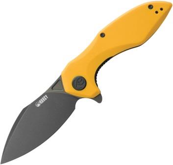 Kubey Noble Linerlock Pocket Knife Black Yellow - KUB236N