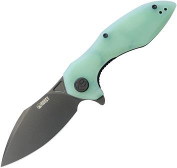 KUB236Q Kubey Noble Linerlock Pocket Knife Black Jade