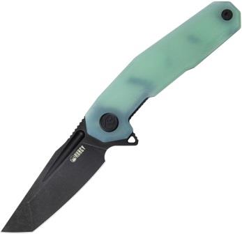KUB237F Kubey Carve Nest Linerlock Pocket Knife Jade