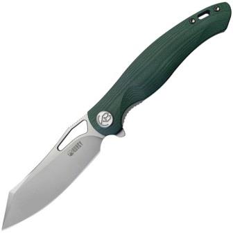 KUB239K Kubey Drake Linerlock Pocket Knife Green G10