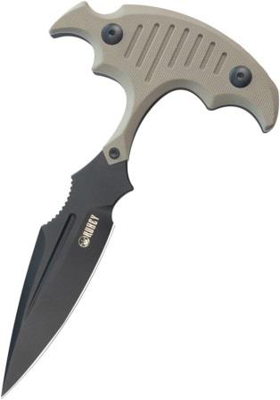 KUB242E Kubey Medusa Push Dagger Black Tan