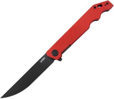 KUB253B1 Kubey Pylades Linerlock Pocket Knife Blackwash Red