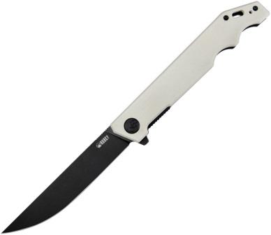 KUB253D Kubey Pylades Linerlock Pocket Knife Blackwash Ivory