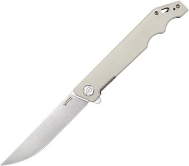 KUB253G Kubey Pylades Linerlock Pocket Knife Ivory