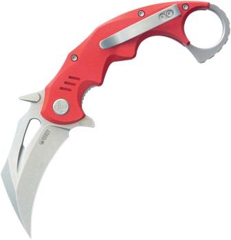 Kubey Miniature Wrath Karambit Linerlock Pocket Knife Red - KUB262D