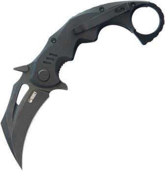 Kubey Miniature Wrath Karambit Linerlock Pocket Knife Black - KUB262E
