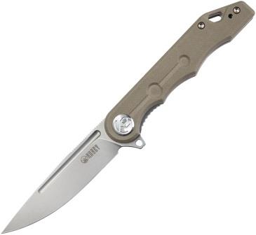 KUB312H Kubey Mizo Linerlock Pocket Knife Tan