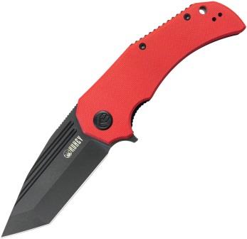 KUB318B Kubey Bravo 1 Linerlock Pocket Knife Red Black