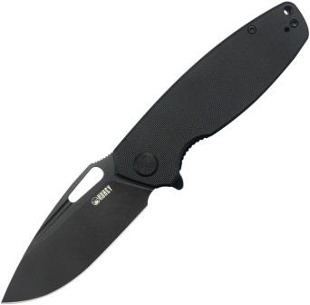 Kubey Tityus Linerlock Pocket Knife Black Out - KUB322T