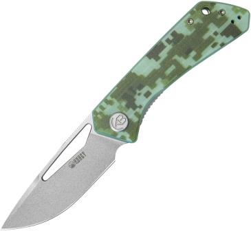 KUB331K Kubey Thalia Front Flipper Linerlock Pocket Knife Camo
