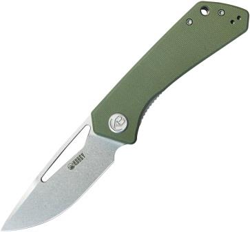 KUB331M Kubey Thalia Front Flipper Linerlock Pocket Knife OD Green