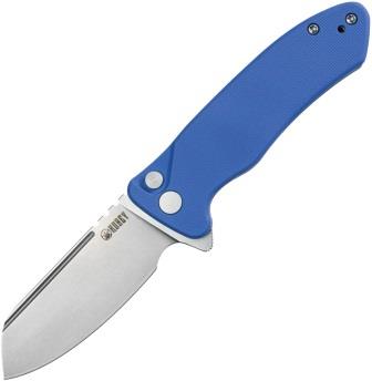 KUB336C Kubey Creon Button Lock Pocket Knife Blue
