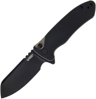 KUB336F Kubey Creon Button Lock Pocket Knife Black