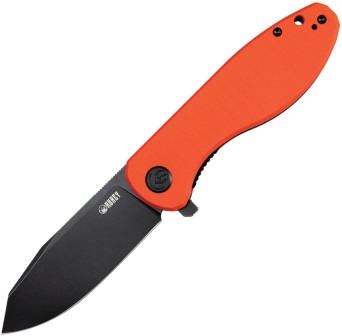 KUB358E Kubey Master Chief Black Pocket Knife Orange G10